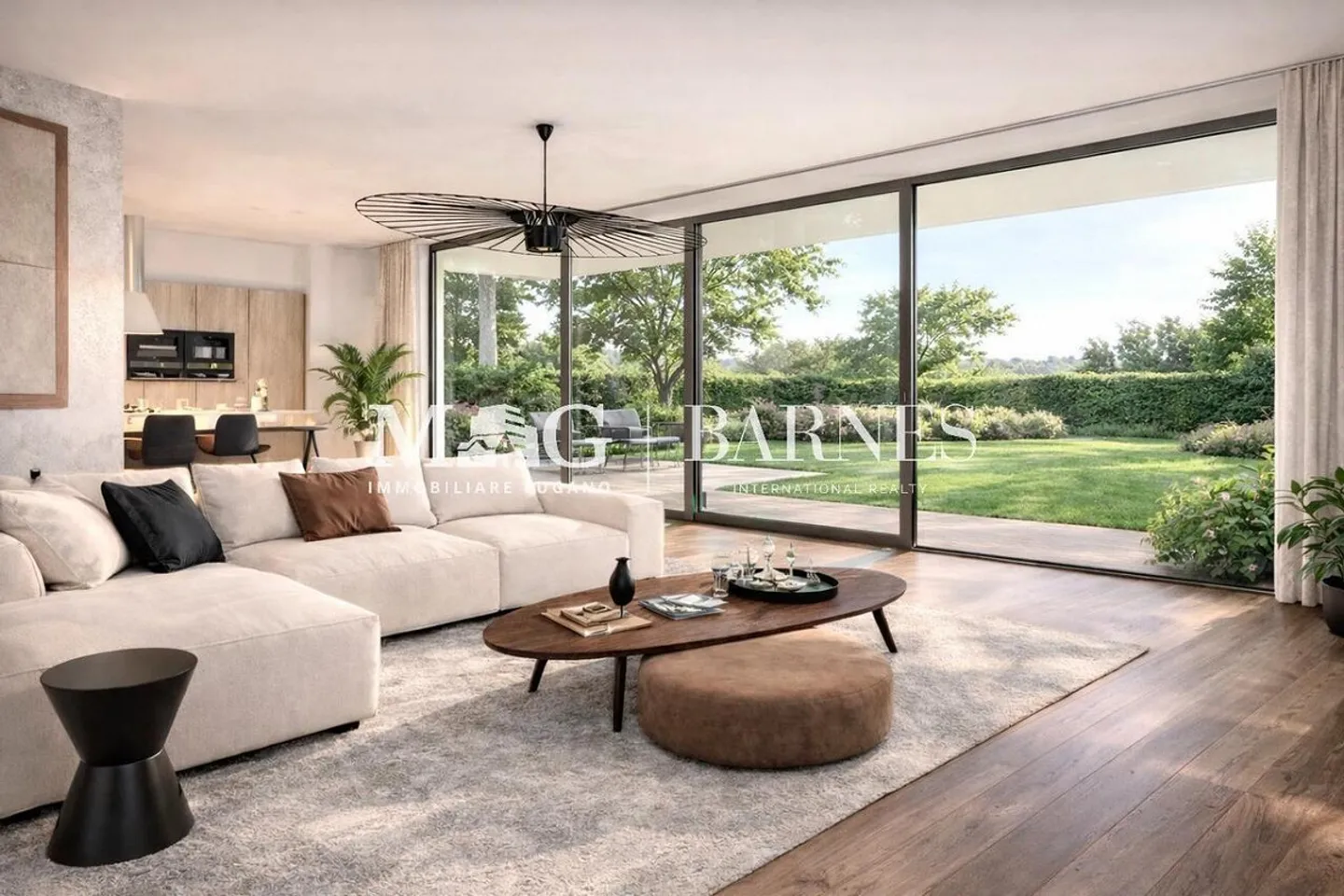 Collina d'Oro: Neue 4,5-Zimmer-Wohnung mit privatem Garten - Foto 1 von 12