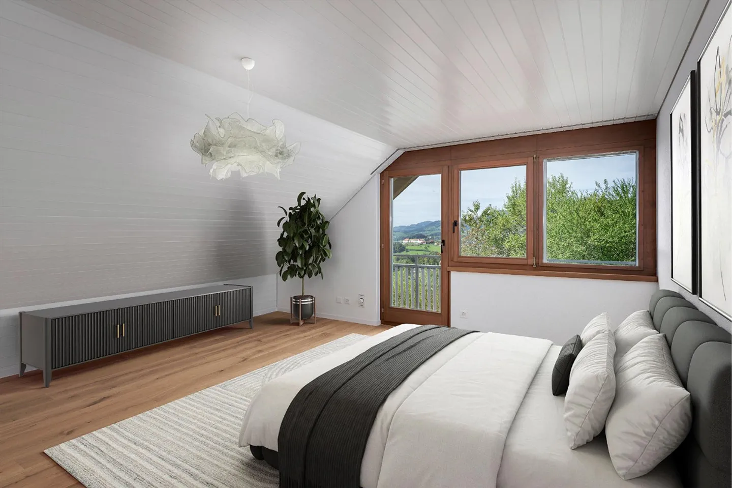 Villa de campagne de classe exceptionnelle avec potentiel d'extension dans un emplacement panoramique - Photo 6 sur 8