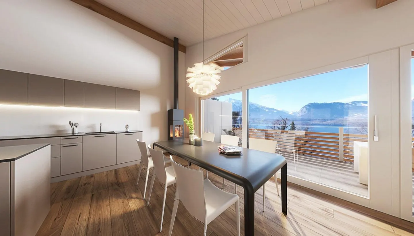 Newly built 4.5 room penthouse in Gunten - Photo 1 of 9