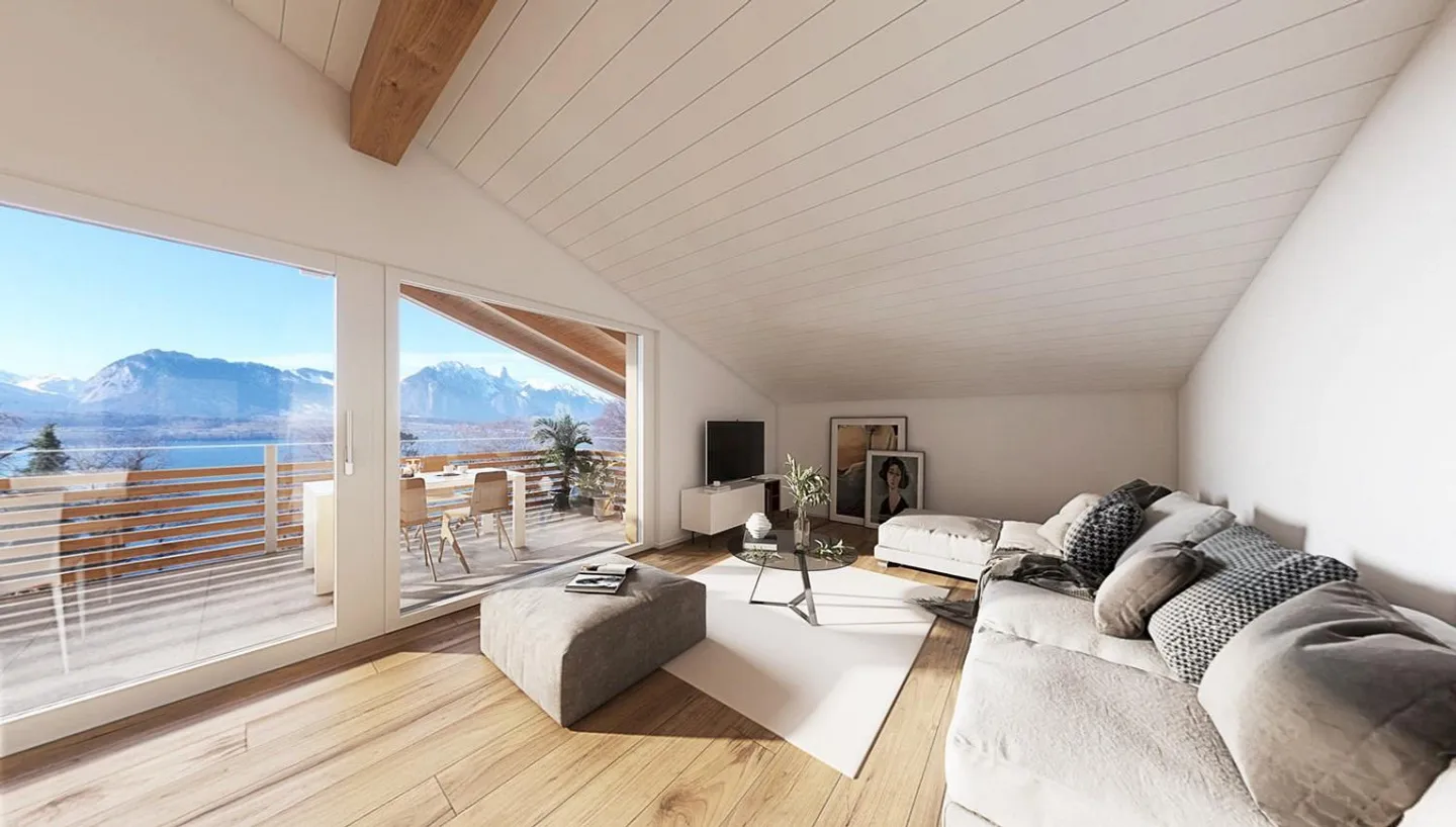 Newly built 4.5 room penthouse in Gunten - Photo 3 of 9