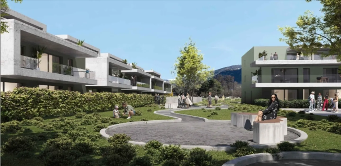 Nuova residenza in fase di completamento; Piano giardino a Sion - Foto 5 di 11