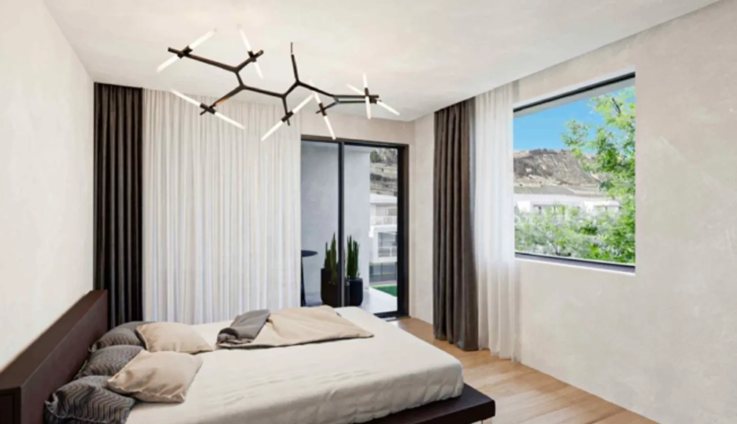 Nuova residenza in fase di completamento; Piano giardino a Sion - Foto 6 di 11