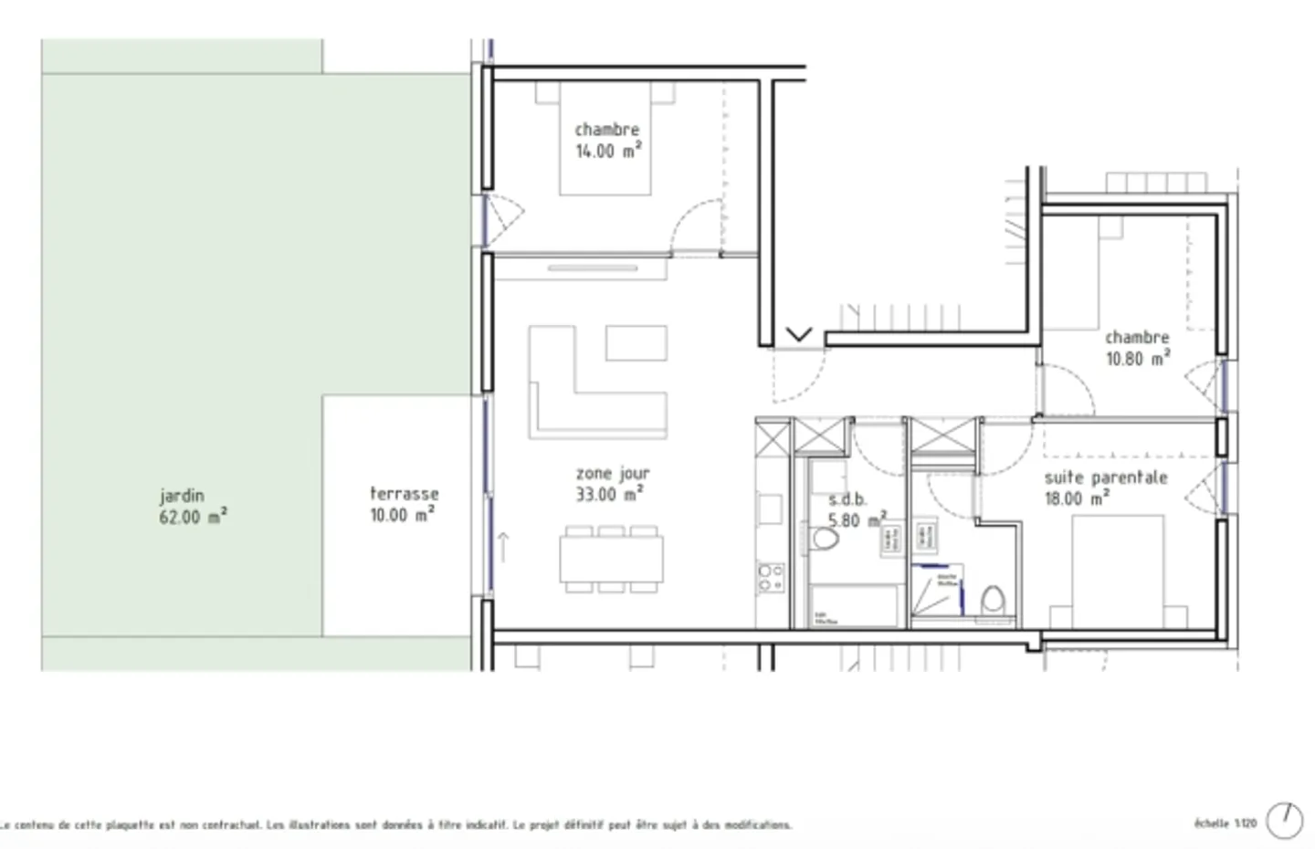 Nuova residenza in fase di completamento; Piano giardino a Sion - Foto 8 di 11