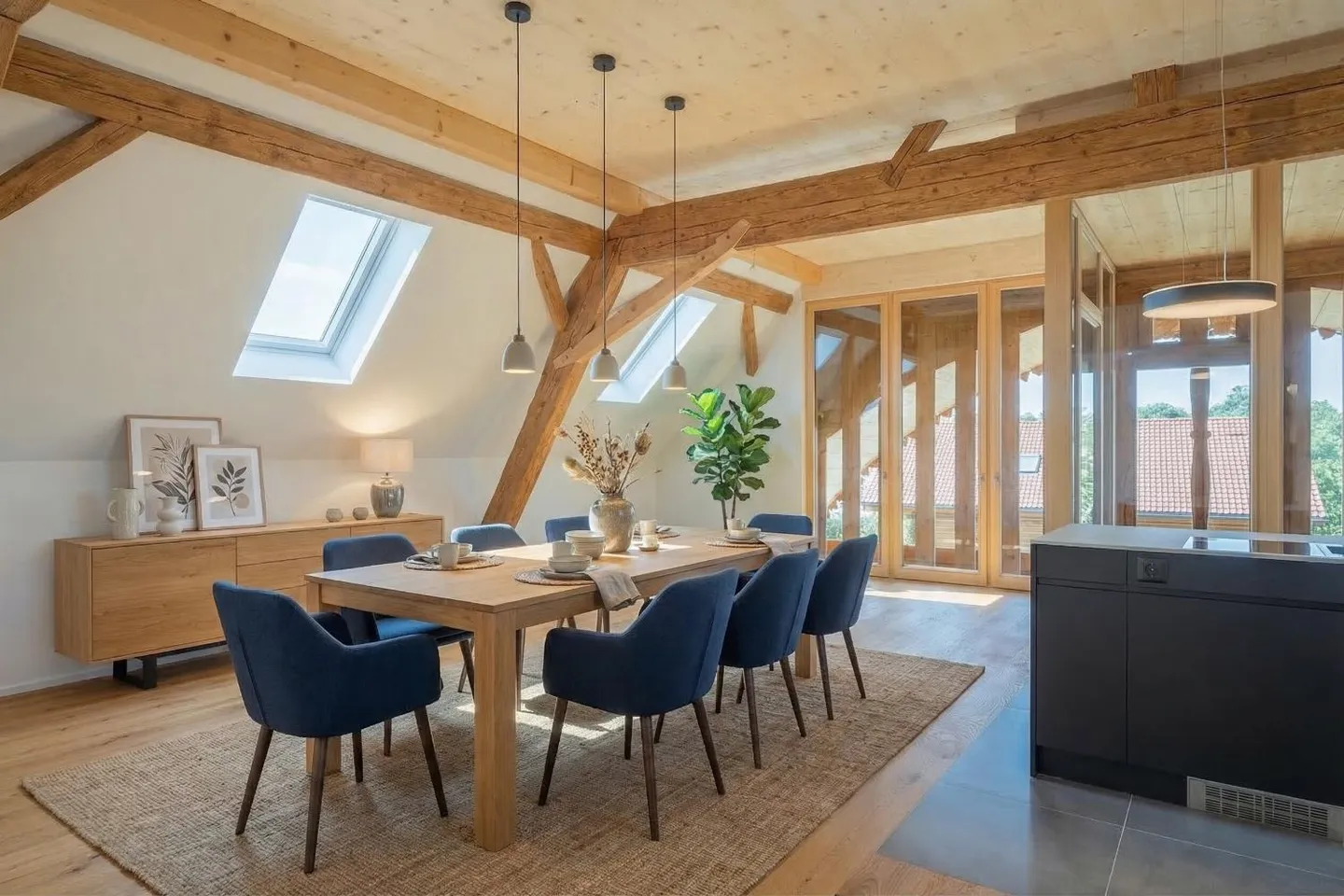 "Modernes Wohnen im Bauernhaus  - Wallenbuch FR - Photo 2 sur 11