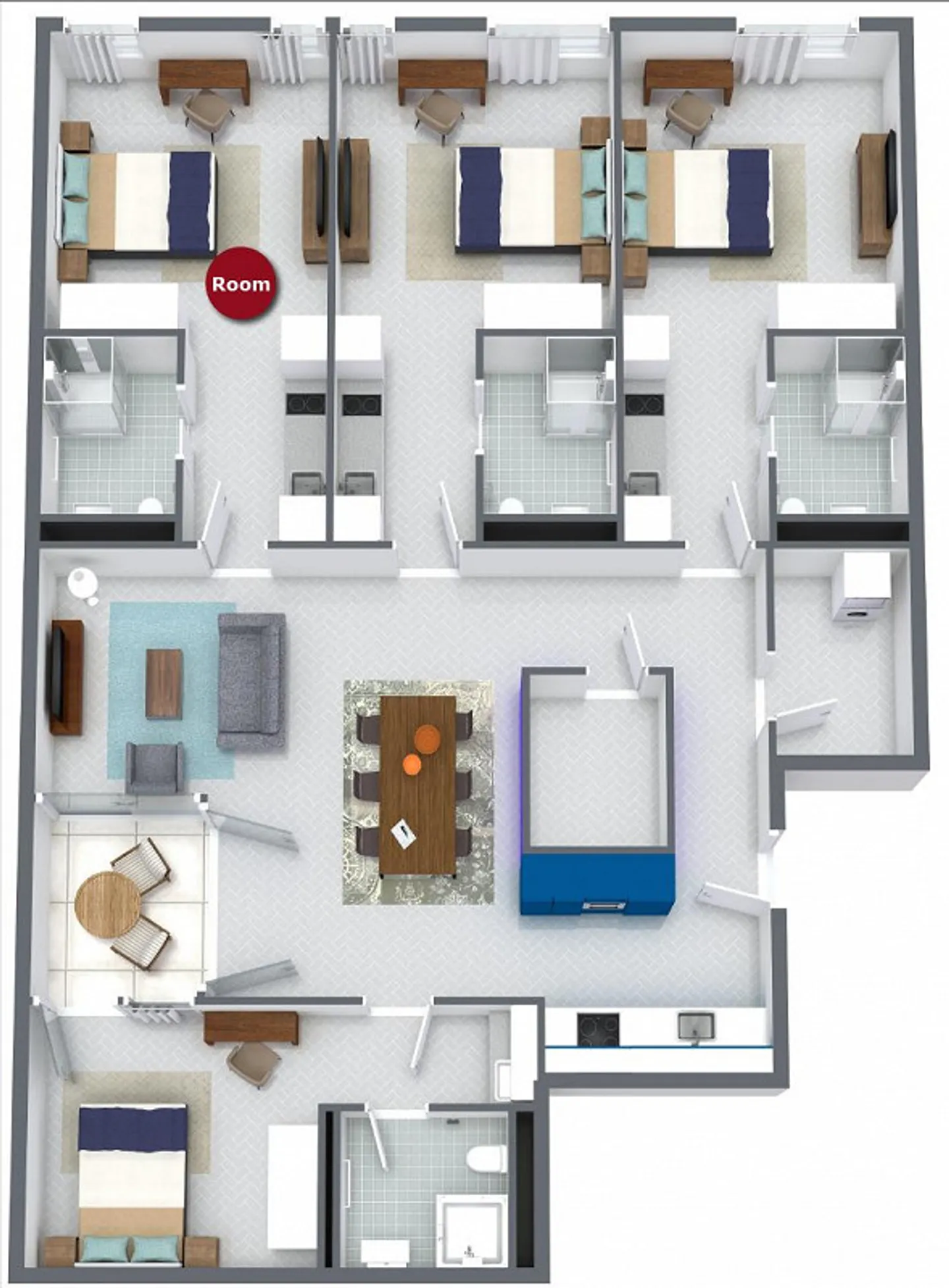 Camera arredata in appartamento modernizzato in ottima posizione - Foto 25 di 25