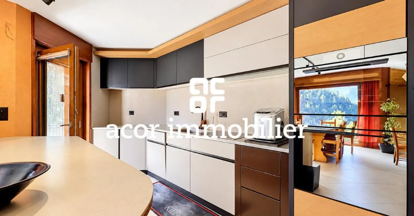 Villa familiale avec vue exceptionnelle & terrasse couverte à Chamoson - Foto 5 di 6