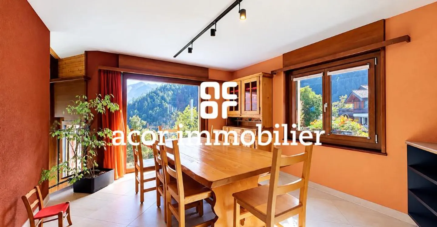 Villa familiale avec vue exceptionnelle & terrasse couverte à Chamoson - Foto 4 di 6