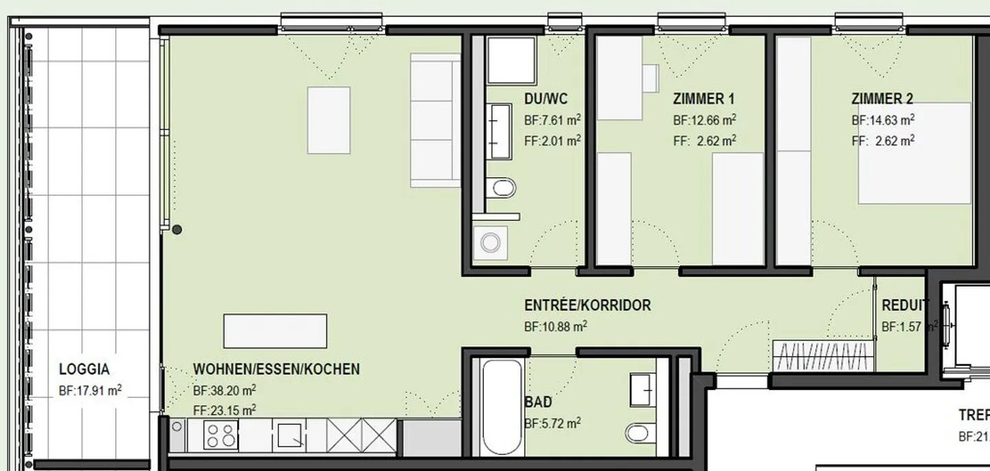 3.5 Room Apartment - Photo 7 of 7