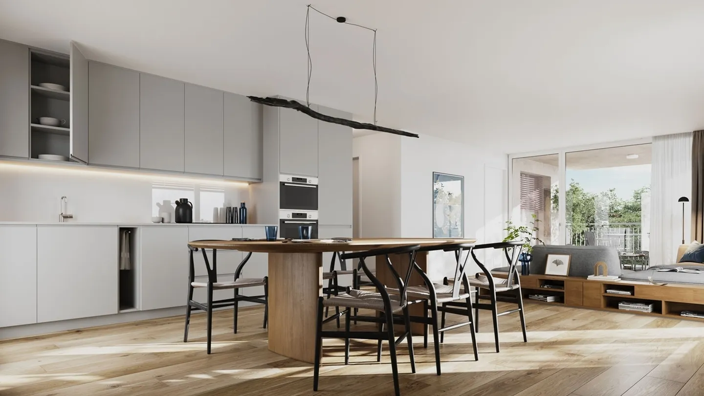 «Exklusive 3-Zimmer Neubauwohnung in Bubikon» - Foto 2 von 6