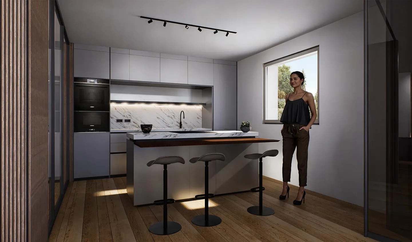 Exclusif 3.5 pièces avec vue sur le lac, jardin et finitions - Photo 11 sur 12