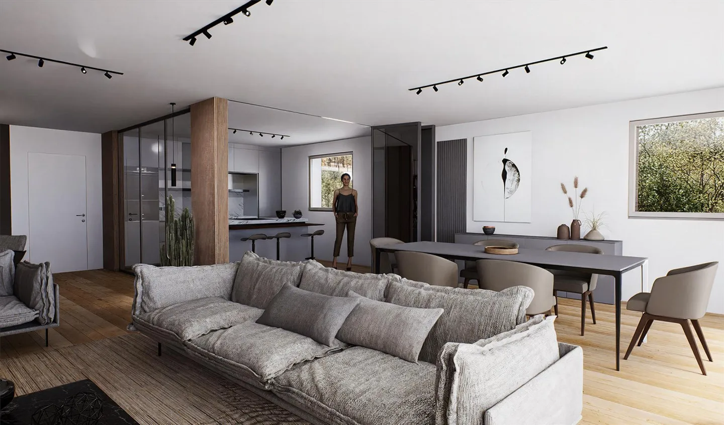 Exclusif 3.5 pièces avec vue sur le lac, jardin et finitions - Photo 9 sur 12