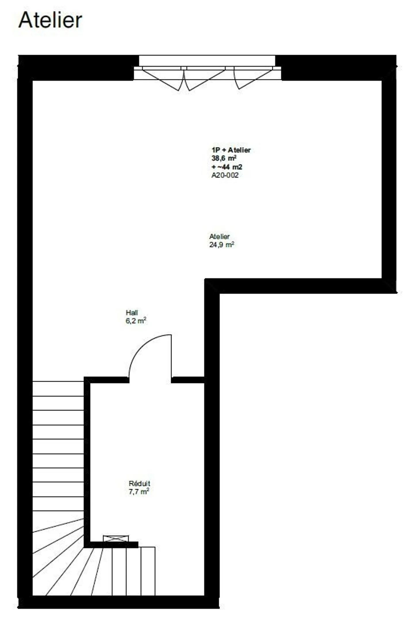 Exclusif ! Studio avec atelier terrasse et jardin - A15-004 - Photo 7 sur 8