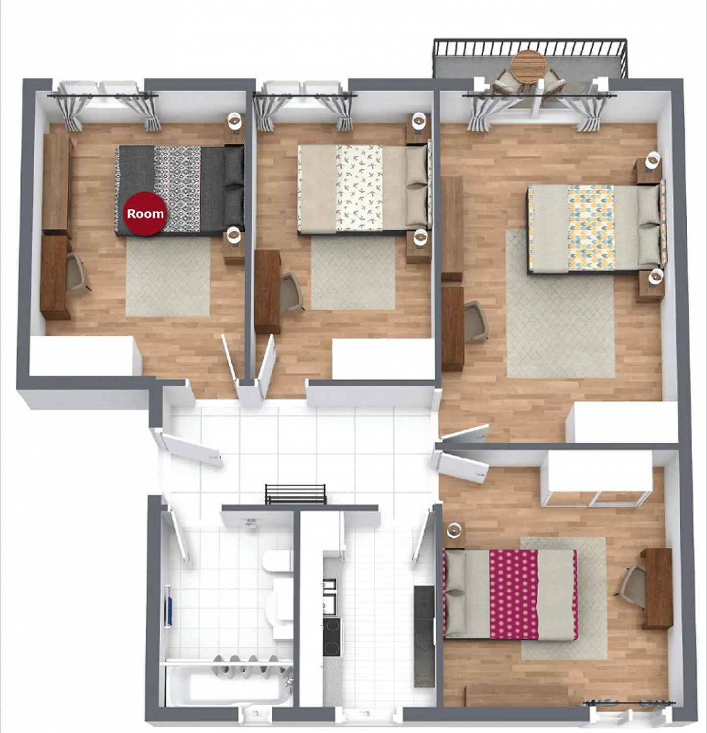 Gemütliches Coliving-Apartment in Zürich - Foto 14 von 14