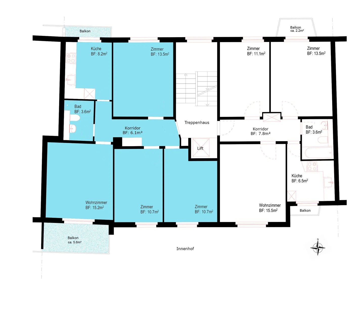 Helle Wohnung mitten im Herzen von Luzern - Foto 1 von 1