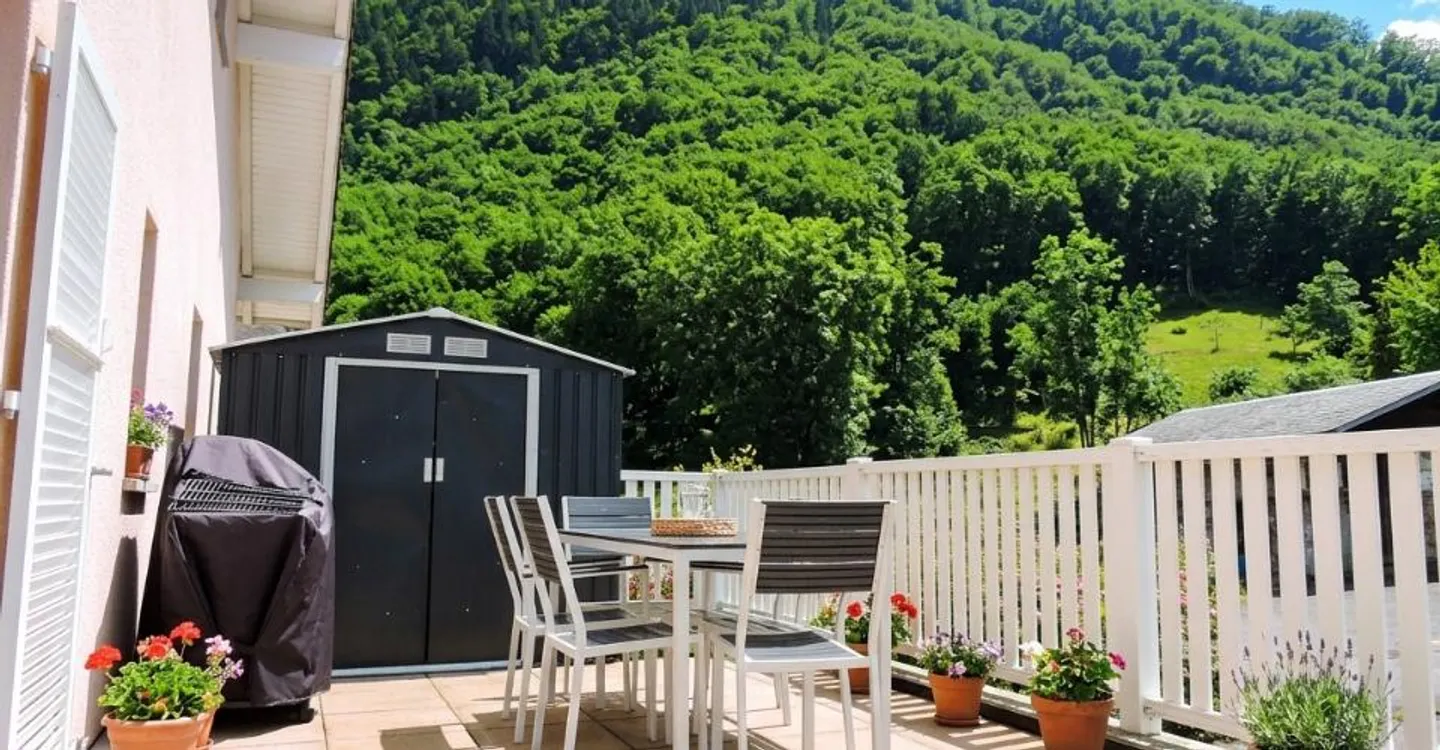 4,5-Zimmer-Wohnung mit großer Terrasse und freiem Blick Port-Valais - Foto 5 von 12