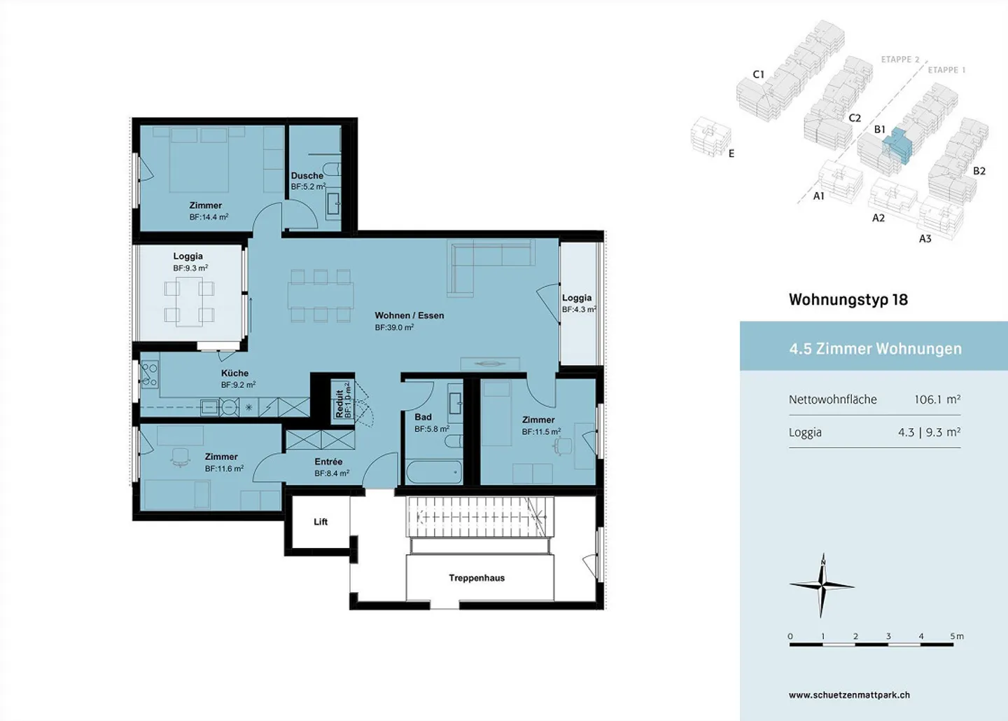 Condominium moderne et stylé de 4,5 pièces dans le beau Inwil - Photo 9 sur 10