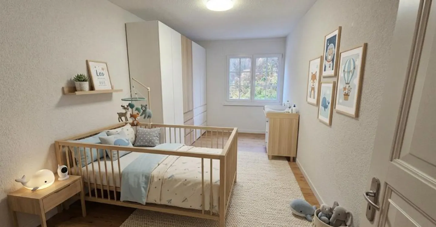 4,5-Zimmer-Wohnung mit großer Terrasse und freiem Blick Port-Valais - Foto 9 von 12