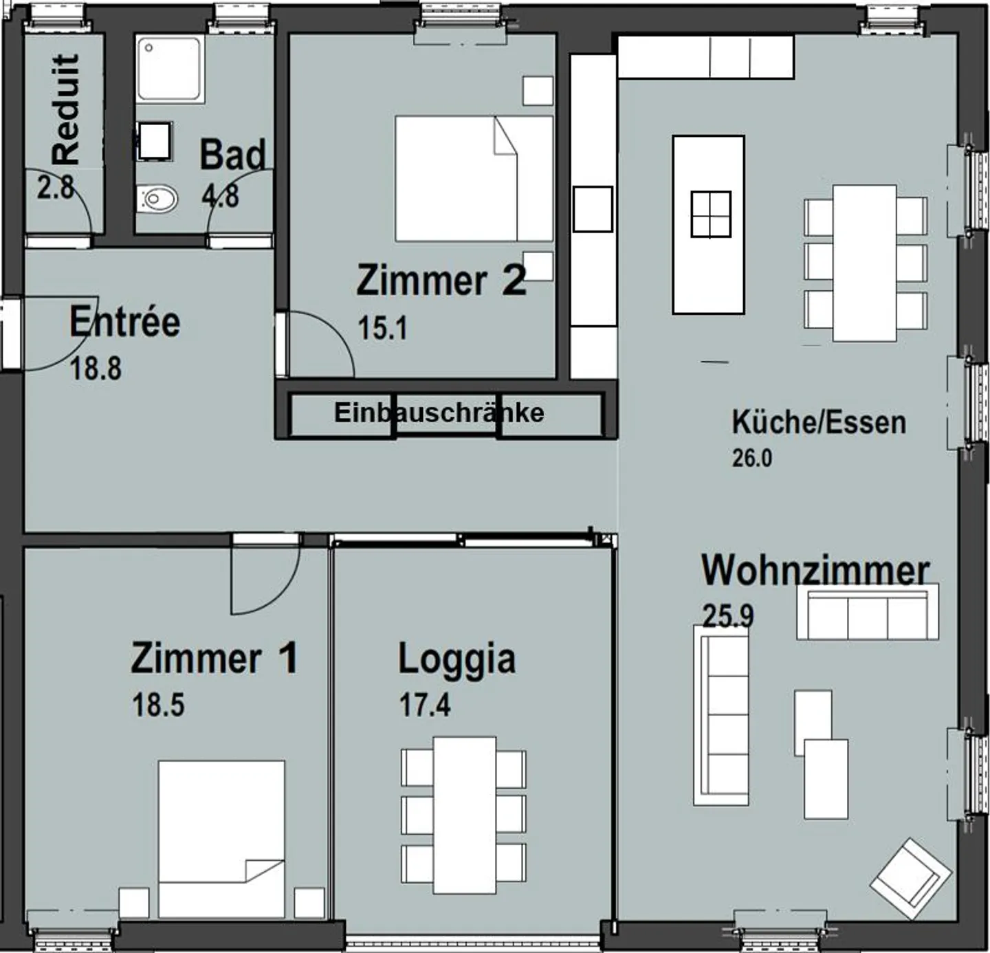 Appartamento esclusivo, luminoso e tranquillo di 3.5 stanze su 113m2 - Foto 17 di 17