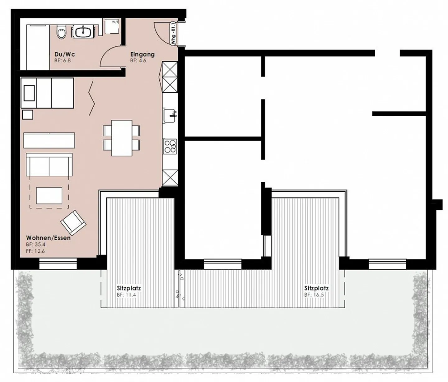 1½ Zimmer-Neubauwohnung sucht Nachmieter - Foto 5 di 5
