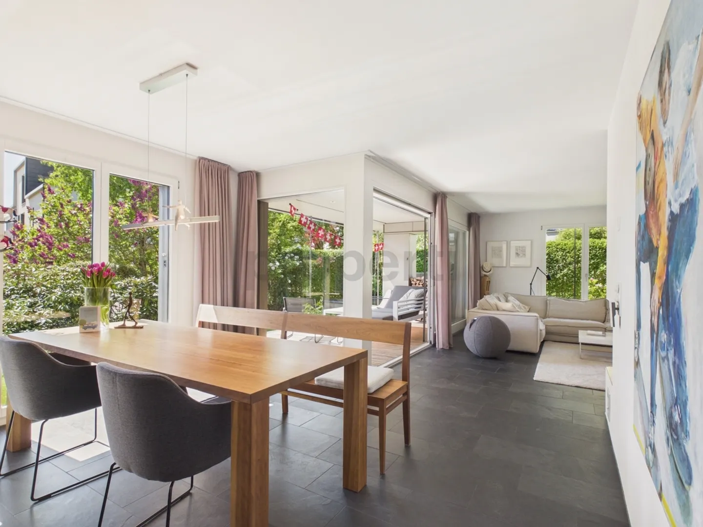 Modernes Doppeleinfamilienhaus in Hirzel - Foto 1 von 12