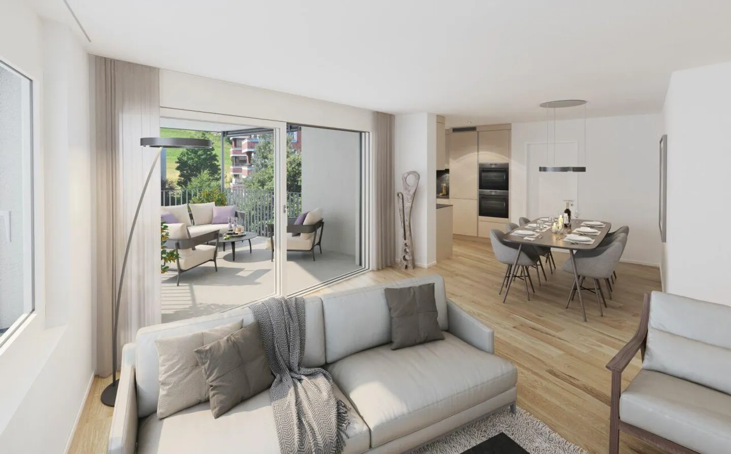 Bonjour, calme et central - Appartement de 4 1/2 pièces à Uster - Photo 1 sur 3