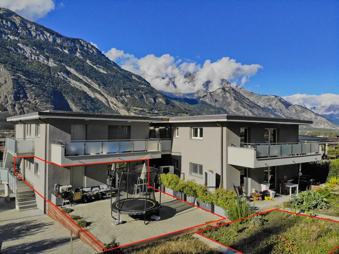 4,5 p. con vista libera - Terrazza e giardino privati - Foto 1 di 13