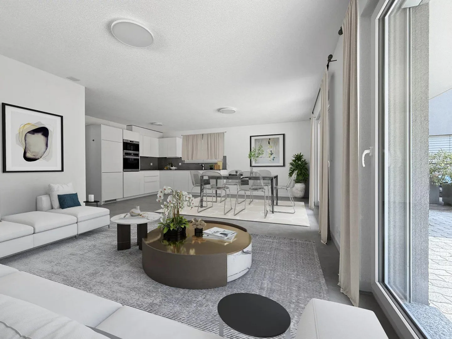 4,5 p. con vista libera - Terrazza e giardino privati - Foto 6 di 13