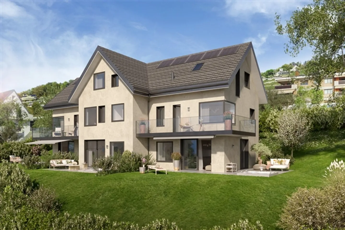 "Just a few steps from Lake Geneva, 3 luxury villas with panoramic views" - Photo 5 of 9