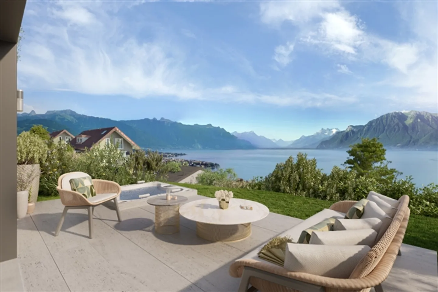 "Just a few steps from Lake Geneva, 3 luxury villas with panoramic views" - Photo 4 of 9