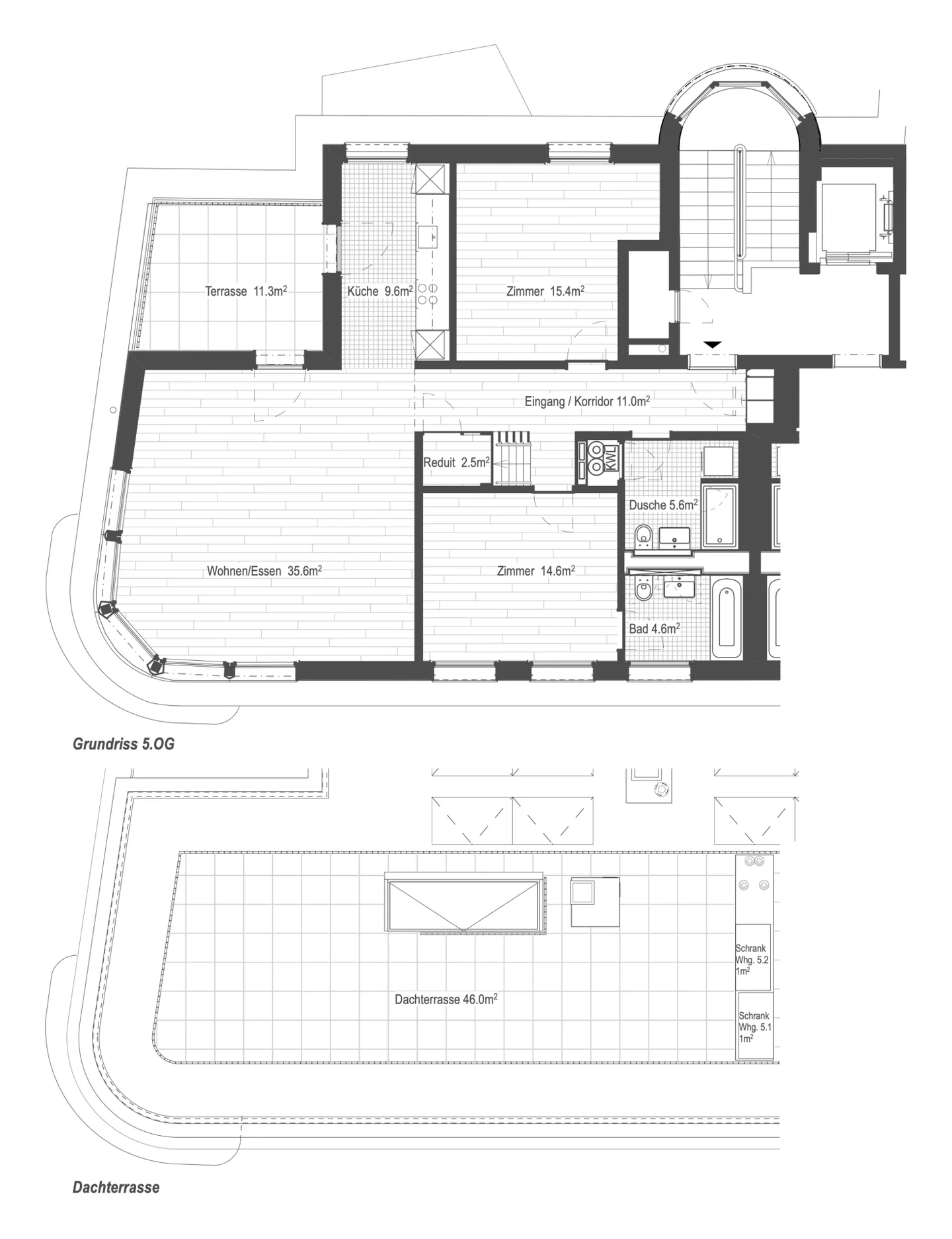 Esclusivo appartamento attico di 3,5 locali con terrazza sul tetto e vista lago - Foto 16 di 16