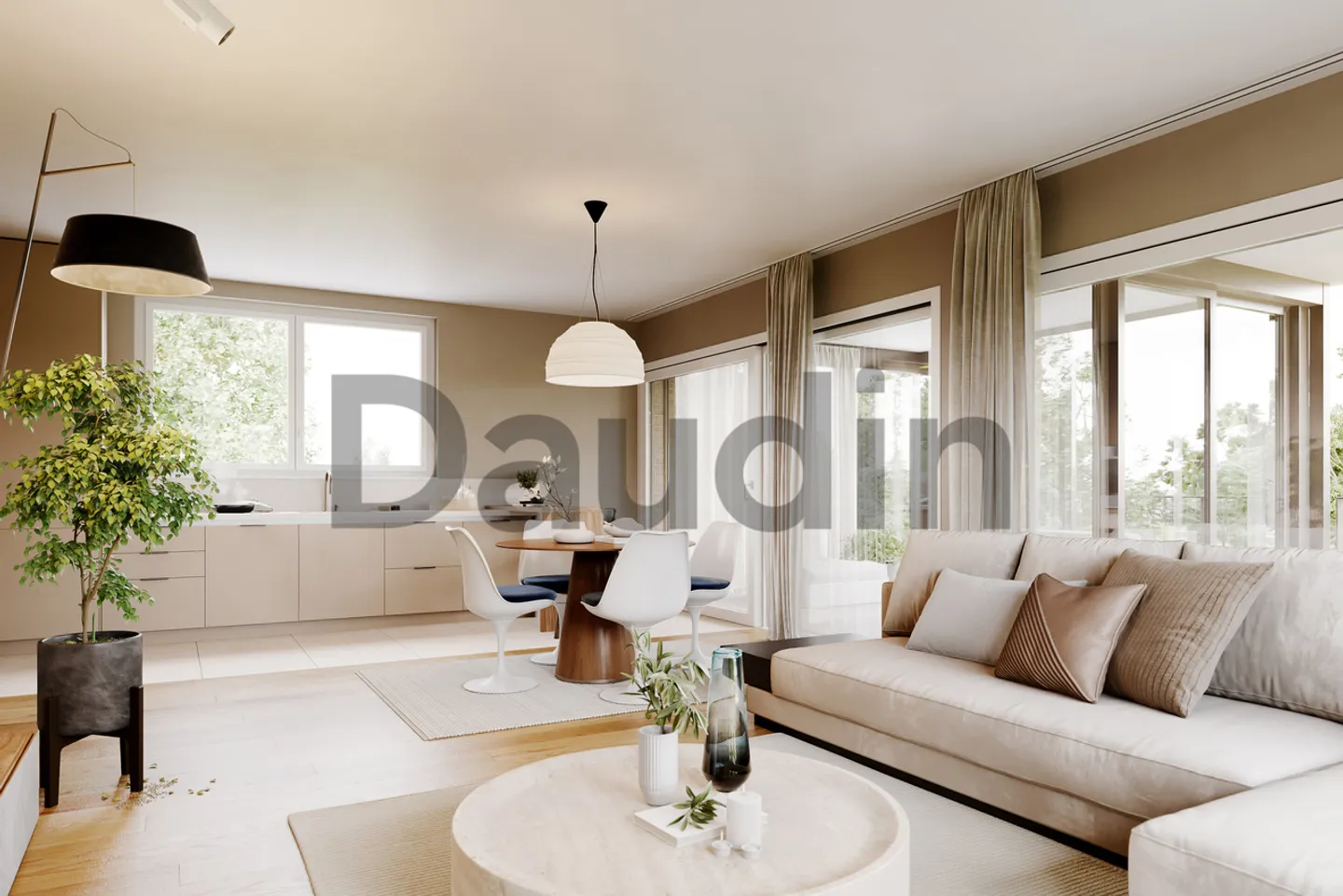 Nouveau projet - Magnifique appartement 4 pièces avec terrasse - Photo 3 sur 4