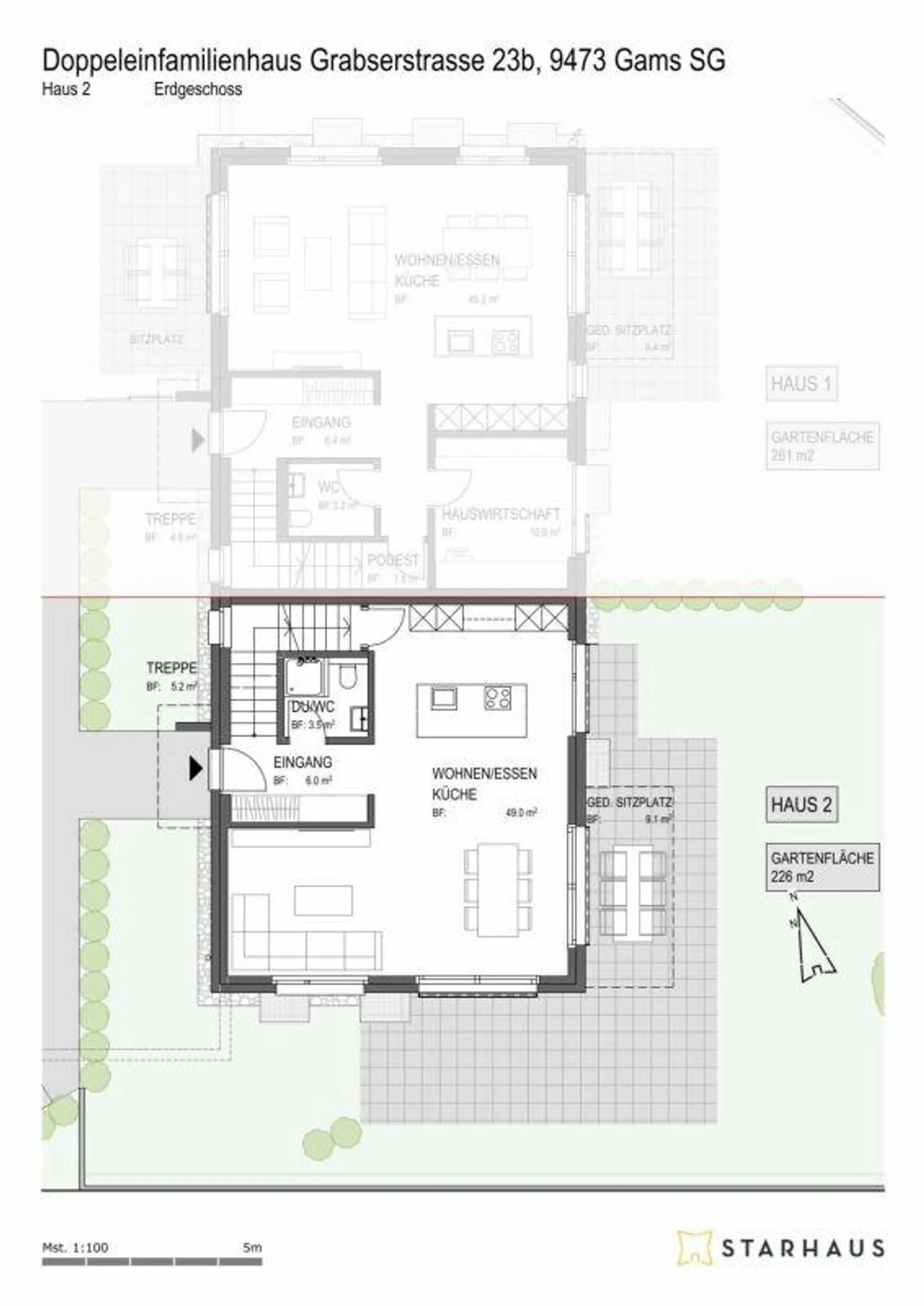 4 1/2-Room Semi-Detached House in Rural Surroundings - Photo 4 of 8