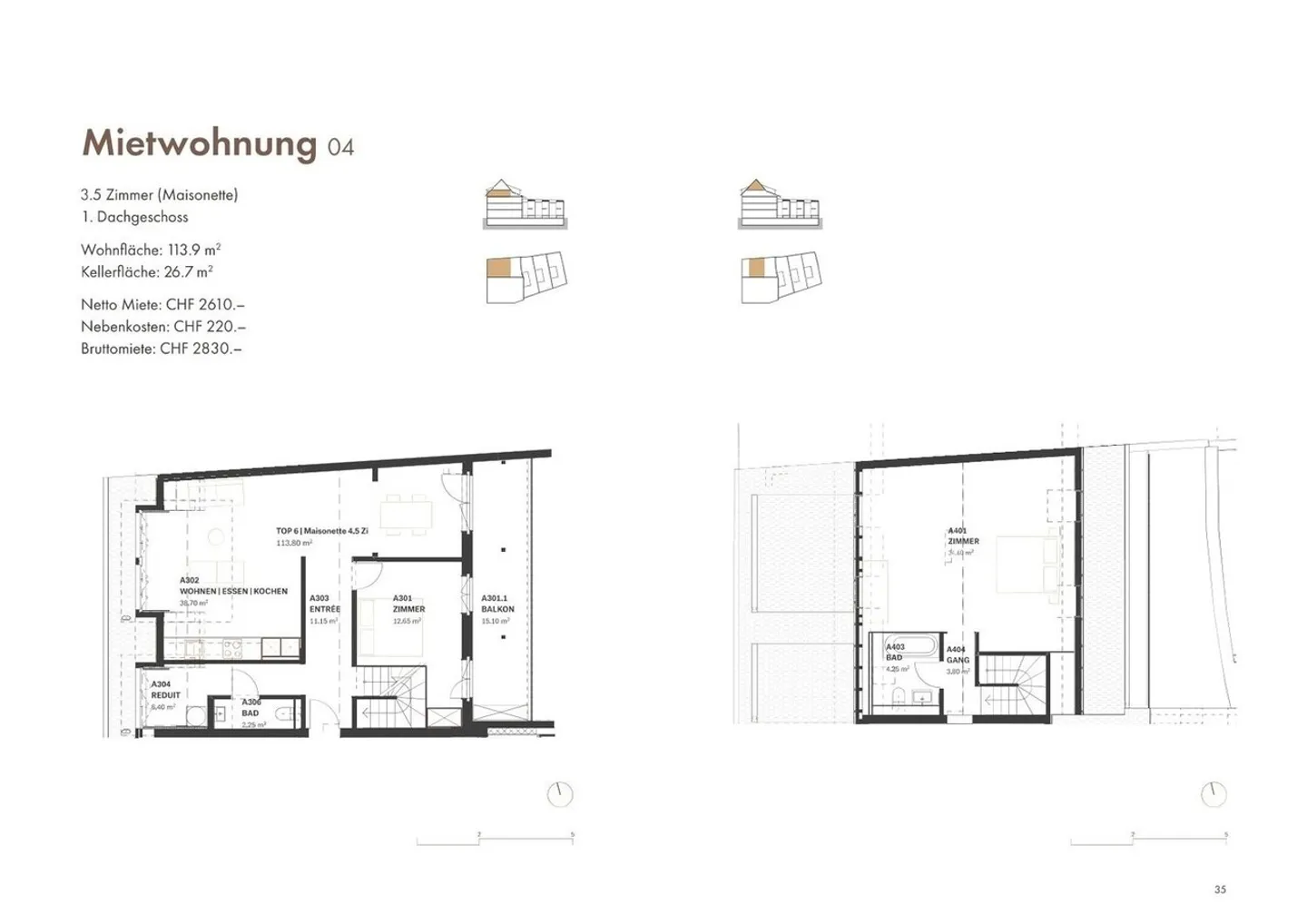 2.5 and 3.5 room apartments first rentals after core renovation! - Photo 3 of 8