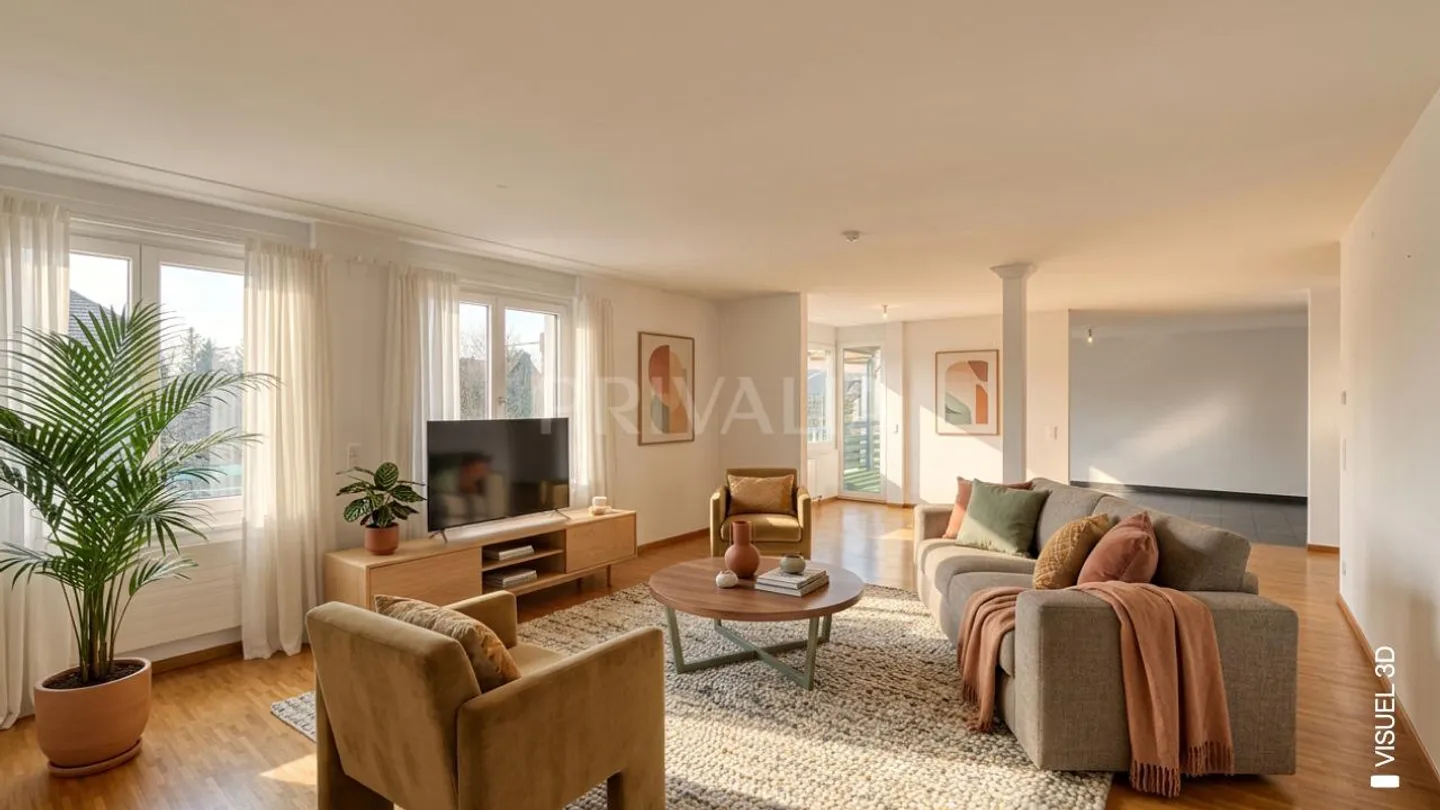Exclusive? Spacious apartment with balconies and parking in Sézenove / Bernex - Photo 1 of 8