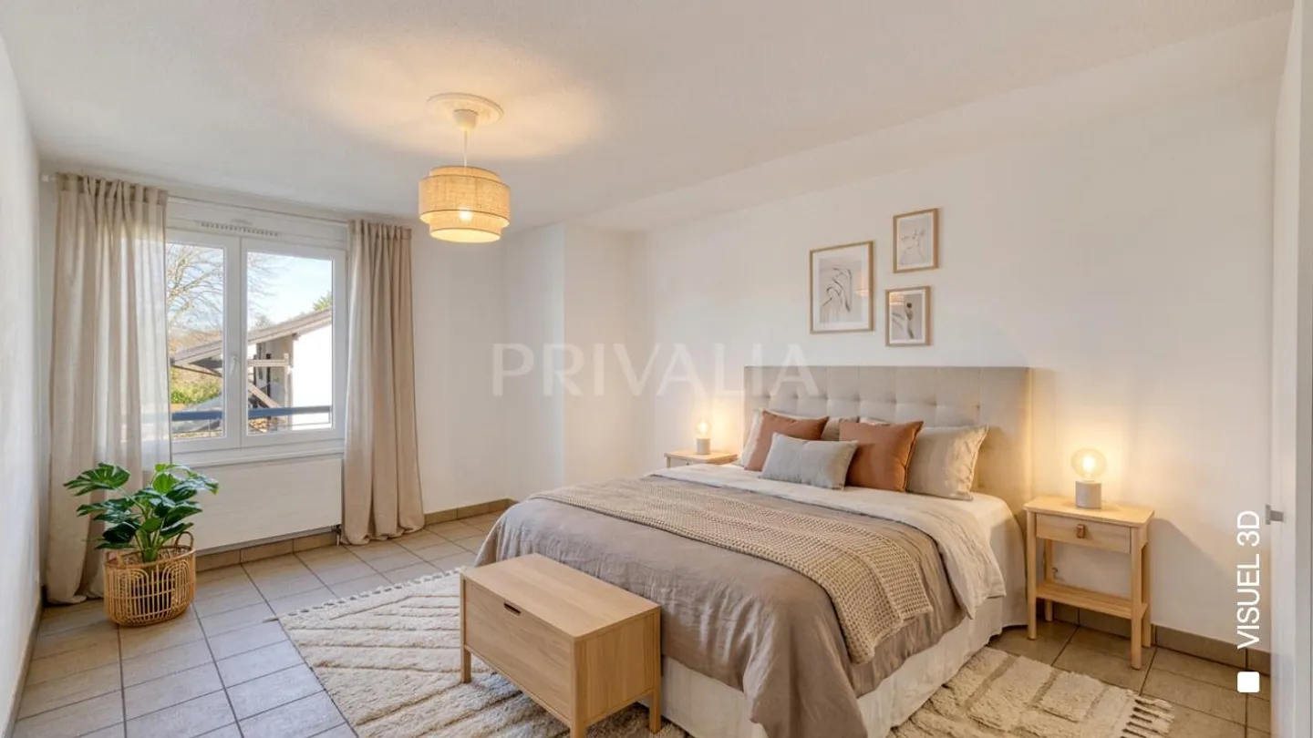 Exclusive? Spacious apartment with balconies and parking in Sézenove / Bernex - Photo 4 of 8