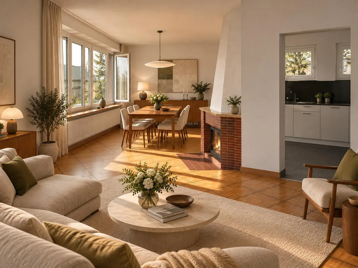 Moderne Wohnung mit grossem Garten - Foto 3 von 14