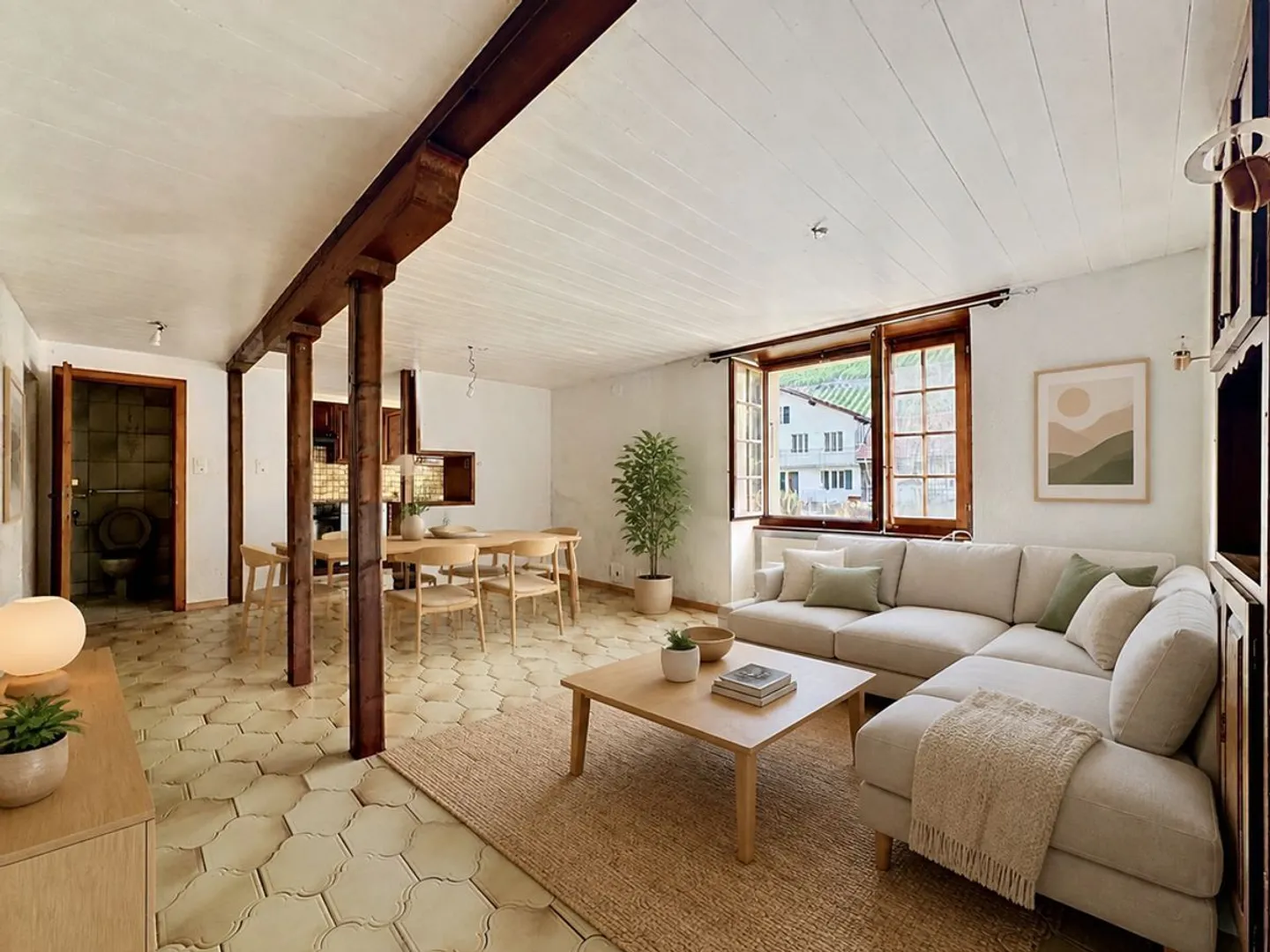 Dorfhaus mit zwei Wohnungen und Scheune mit großem Potenzial - Foto 11 von 13