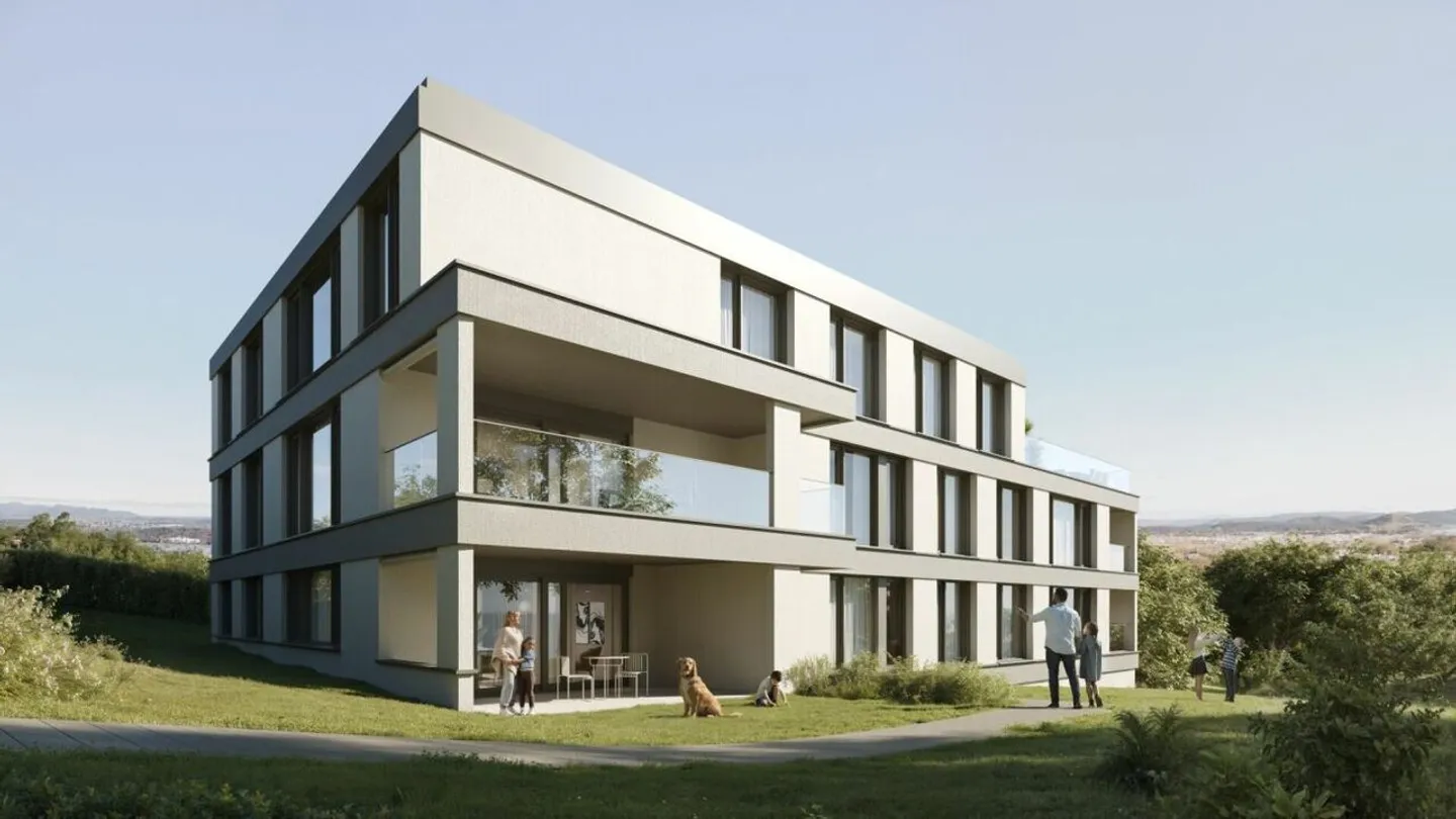 ULTIMO APPARTAMENTO: Progetto di nuova costruzione Elevia: Appartamento di 3,5 stanze al primo piano, soleggiato e certificato Minergie-P, in ottima posizione - Foto 3 di 8
