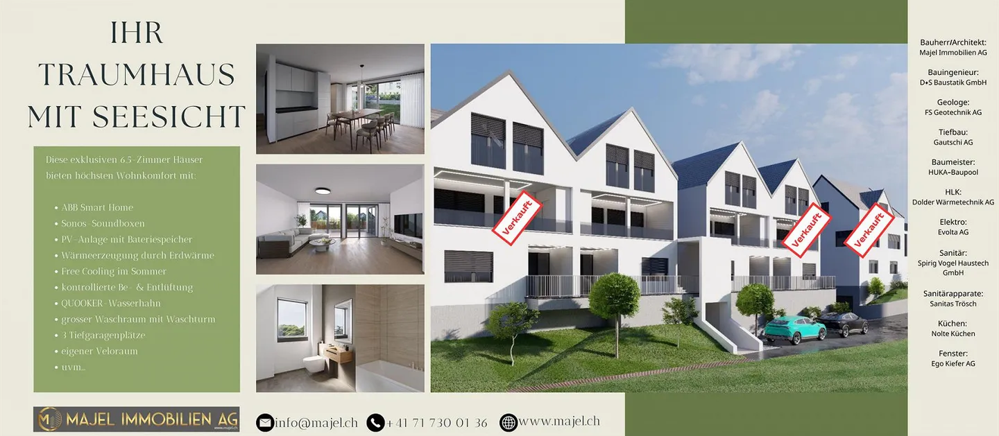 Votre maison de rêve avec vue sur le lac à Staad SG - Photo 1 sur 6