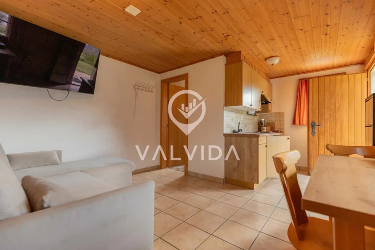 Furnished 2-room apartment with panoramic view over the Rhone Valley - Photo 1 of 8