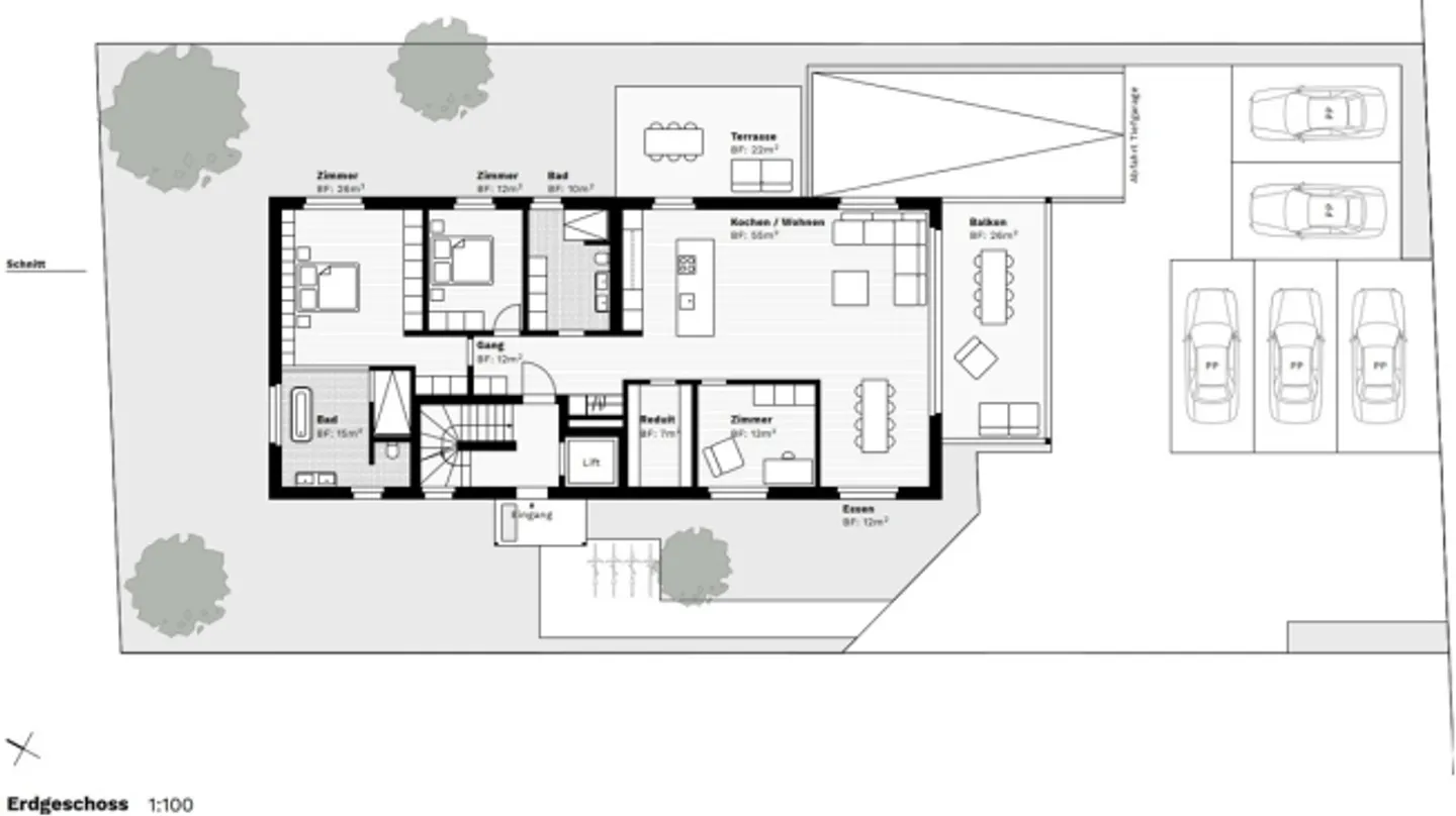 Terreno edificabile con permesso di costruzione per un edificio multifamilial - Romanshorn - Foto 9 di 15