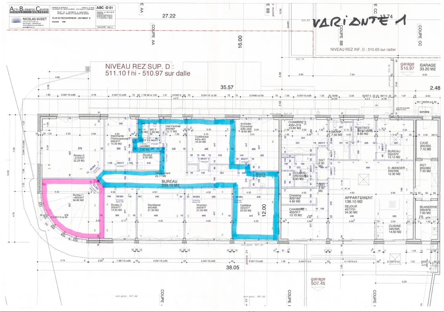 CHAILLY-SUR-MONTREUX - ROUTE DE BRENT 13D - A LARGE FURNISHED OFFICE - Photo 3 of 3