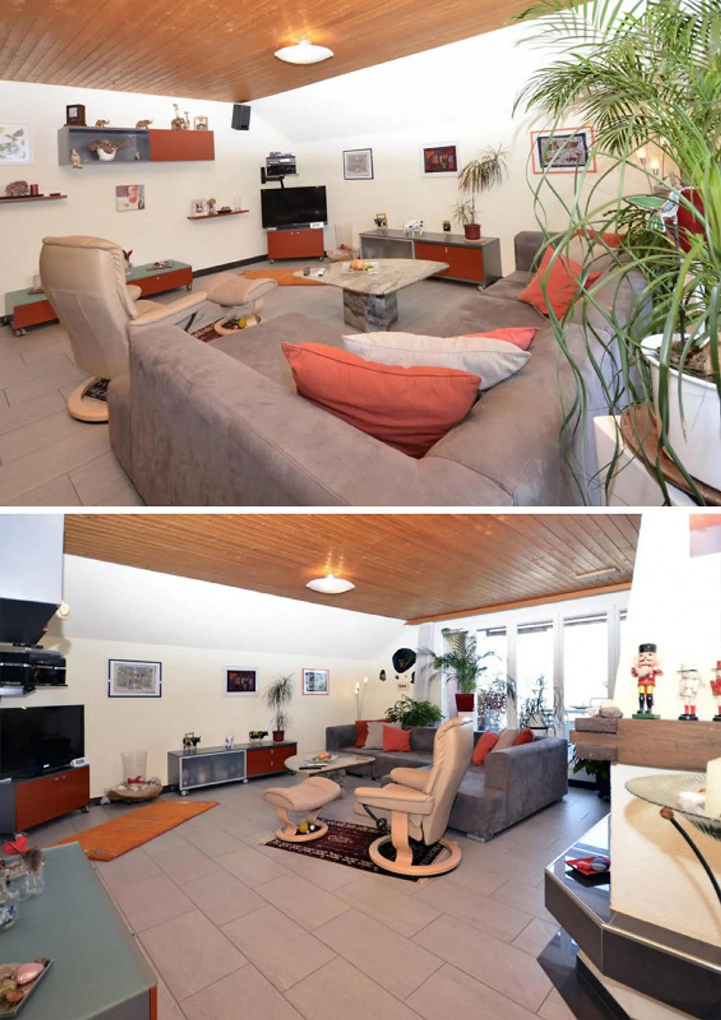 4.5-room attic apartment with parking spaces, fireplace, terrace & attic - Photo 1 of 14