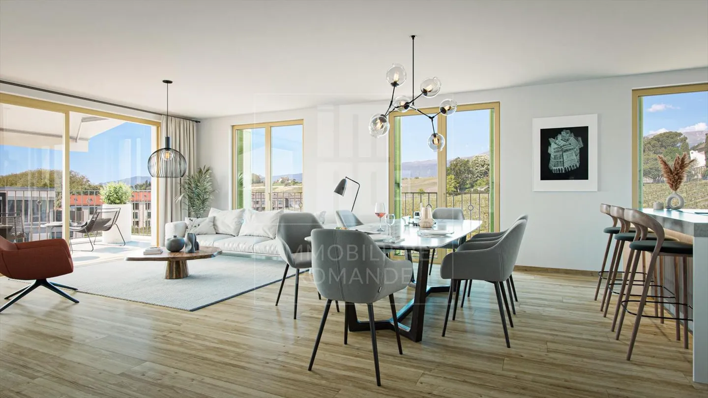 Magnifico appartamento attico di 5 locali a Satigny - Foto 3 di 4