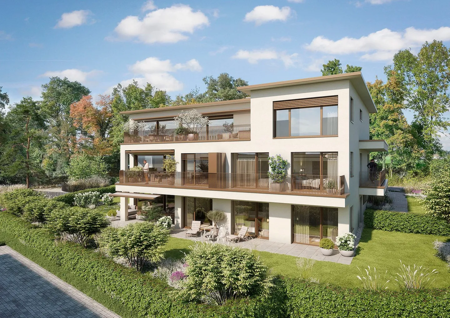 Ampio appartamento di 3,5 stanze al piano superiore, 138m2 di superficie abitabile, vista lago e montagna, in una posizione a contatto con la natura - Foto 1 di 10