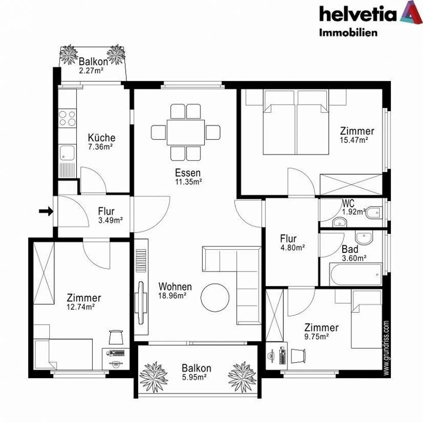 Tolle Wohnung an beliebter Lage - Foto 10 von 11