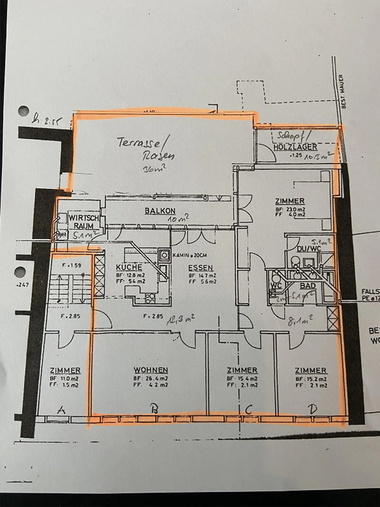 Grosszügige 5 1/2-Zimmer-Wohnung 142m2, mit grosser Terrasse - Foto 16 von 16