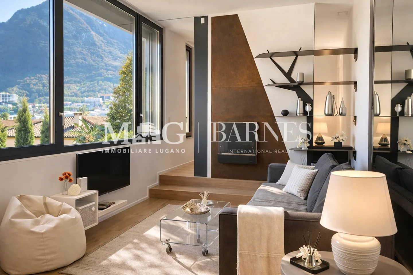 Lugano Zentrum nahe LAC: 2,5-Zimmer-Wohnung mit Seeblick - Foto 1 von 12