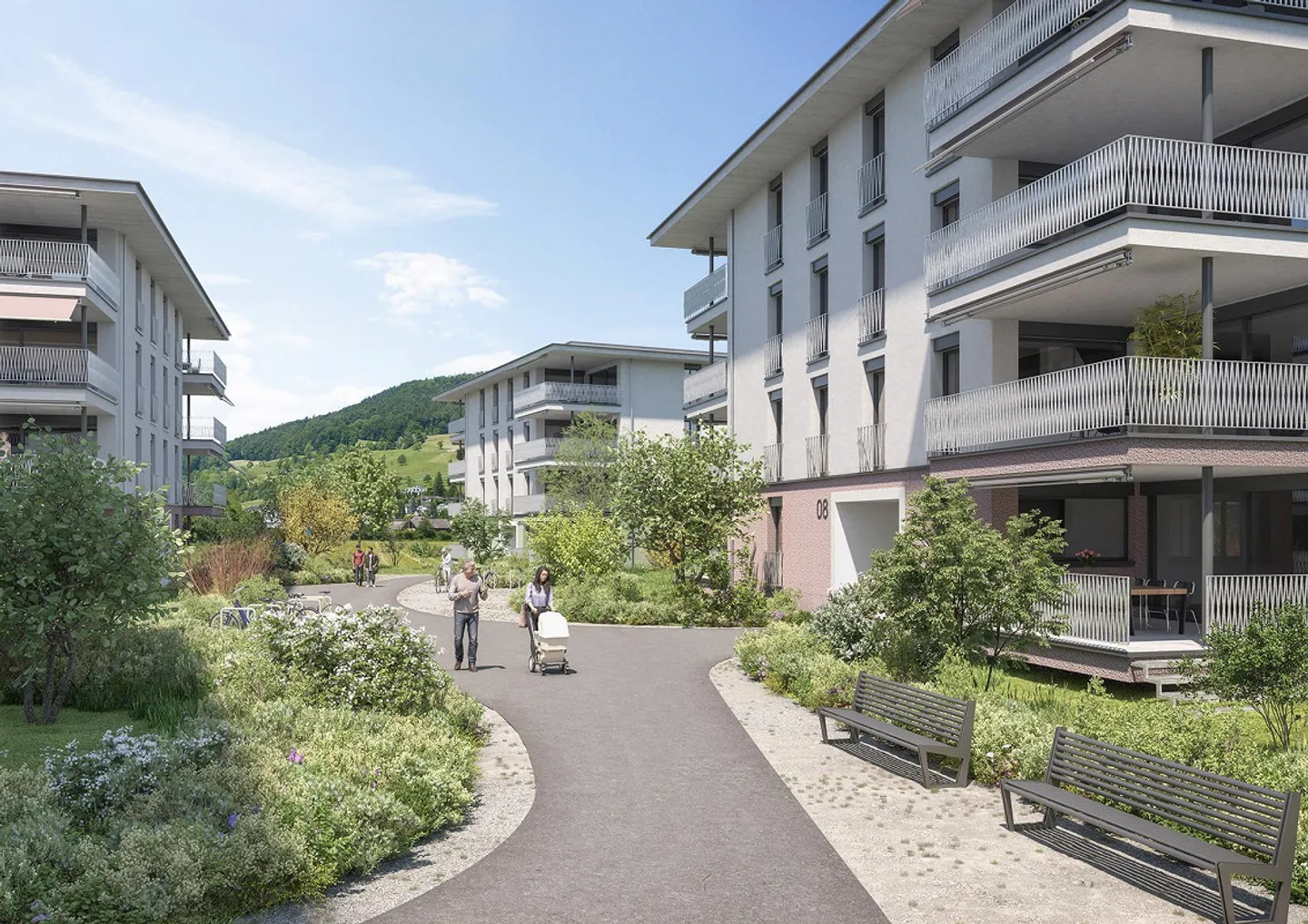 Appartement neuf ultra moderne à sandgass.ch - Photo 3 sur 8