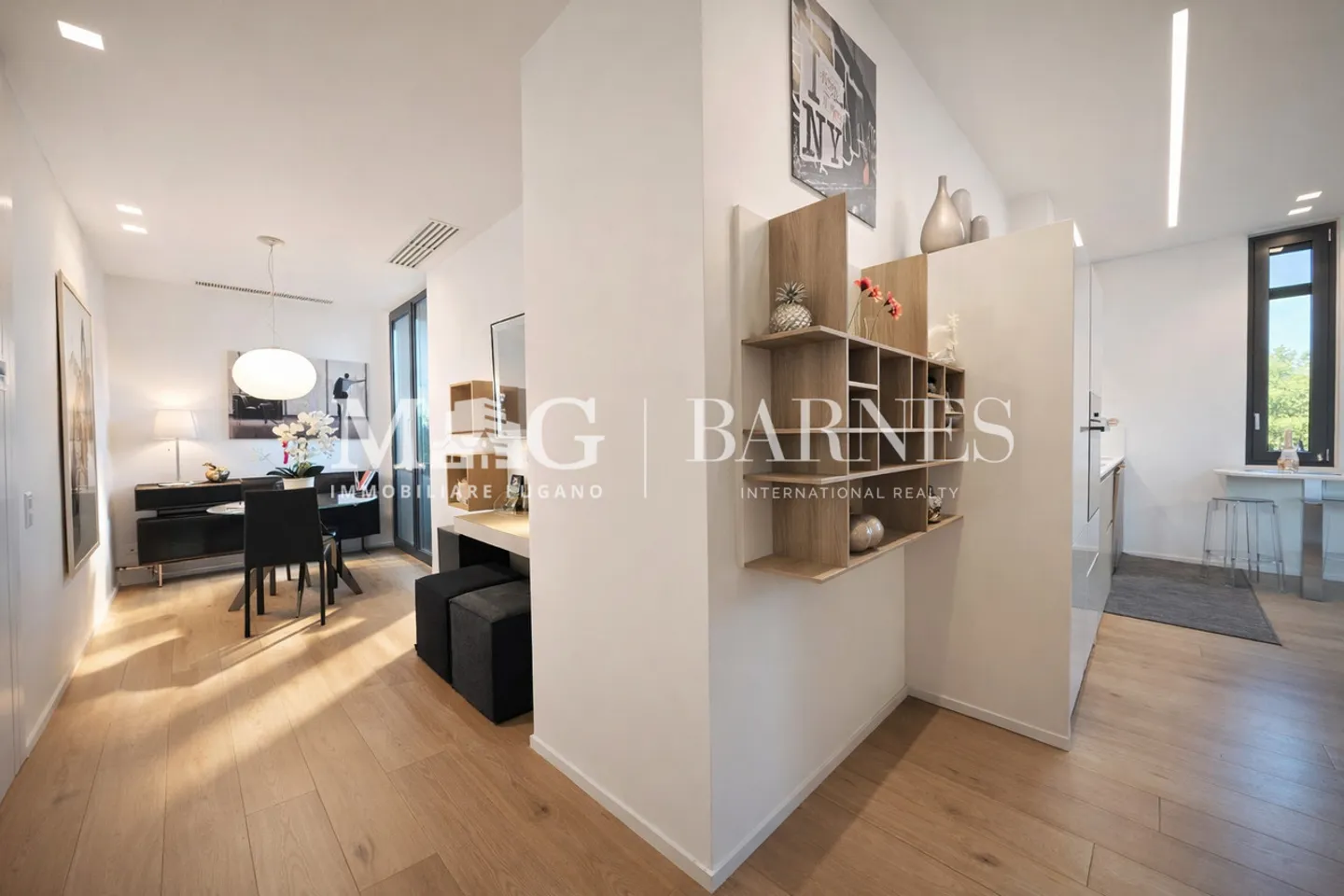 Lugano Zentrum nahe LAC: 2,5-Zimmer-Wohnung mit Seeblick - Foto 3 von 12